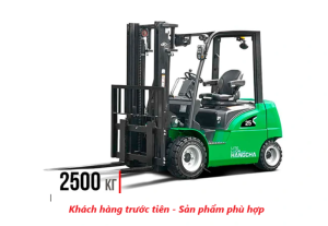 Xe nâng điện 2.5 tấn Pin Lithium