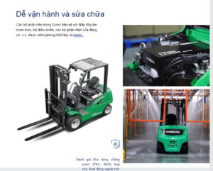 Xe nâng điện Pin Lithium