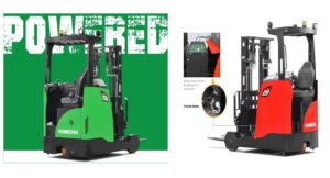 Xe nâng điện reach truck ngồi lái Hangcha